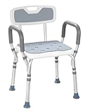 Akriva Komfort-Duschsitz - höhenverstellbar - rutschfest - stabil - komfortabel - Badhocker - Duschsitz (Komfort Plus)