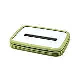 PAKIDS Einfache Faltbare Taschentuchbox aus Silikon, for Haus, Badezimmer, Büro, Wohnzimmer, einfache Aufbewahrung/grün