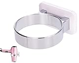 KUAIQI Haartrocknerhalter, Haartrocknerhalter Aufbewahrung Zubehör,Haartrocknerhalter Ohne Bohren, Haartrockner Halterung,Föhnhalterungen Wandmontage,Haartrockner Lagerung 1 Stück Set