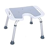 Akriva Komfort-Duschsitz - höhenverstellbar - rutschfest - stabil - komfortabel - Badhocker - Duschsitz (Hygiene Komfort)