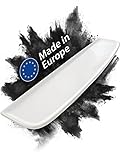 AquaSu® Badablage weiß 60 cm - Made in EU - Badregal mit Überlaufschutz - robuste Sanitärkeramik - Wandmontage
