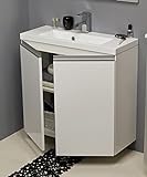Quentis Badmöbel FAROS, Breite 80/ Tiefe 31 cm, weiß, Waschtischunterschrank montiert