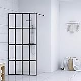 Duschwand für Walk-in Dusche, CIADAZ Walk In Duschglas, Begehbare Dusche, Duschabtrennung Glaswand, Dusche Glaswand, Dusche Seitenwand, Duschtrennwand, Klares Sicherheitsglas 140x195 cm