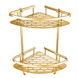 Doumneou Badezimmer Gold Regal Duschkorb Shampoo Aufbewahrung Wand Badregal