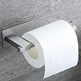 ZUNTO Toilettenpapierhalter ohne Bohren Klopapierhalter Klorollenhalter Wc Rollenhalter Papier Halterung für Badezimmer Toilette Küche zum Kleben Selbstklebend Edelstahl